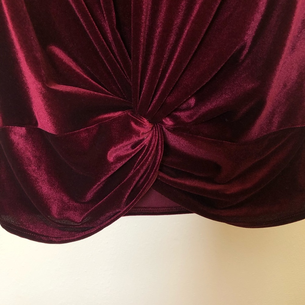 Velvet Knotted Tee - Picture 2 of 5